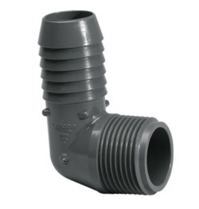 1" 90 Elbow PVC Insert x MPT | 1413-010
