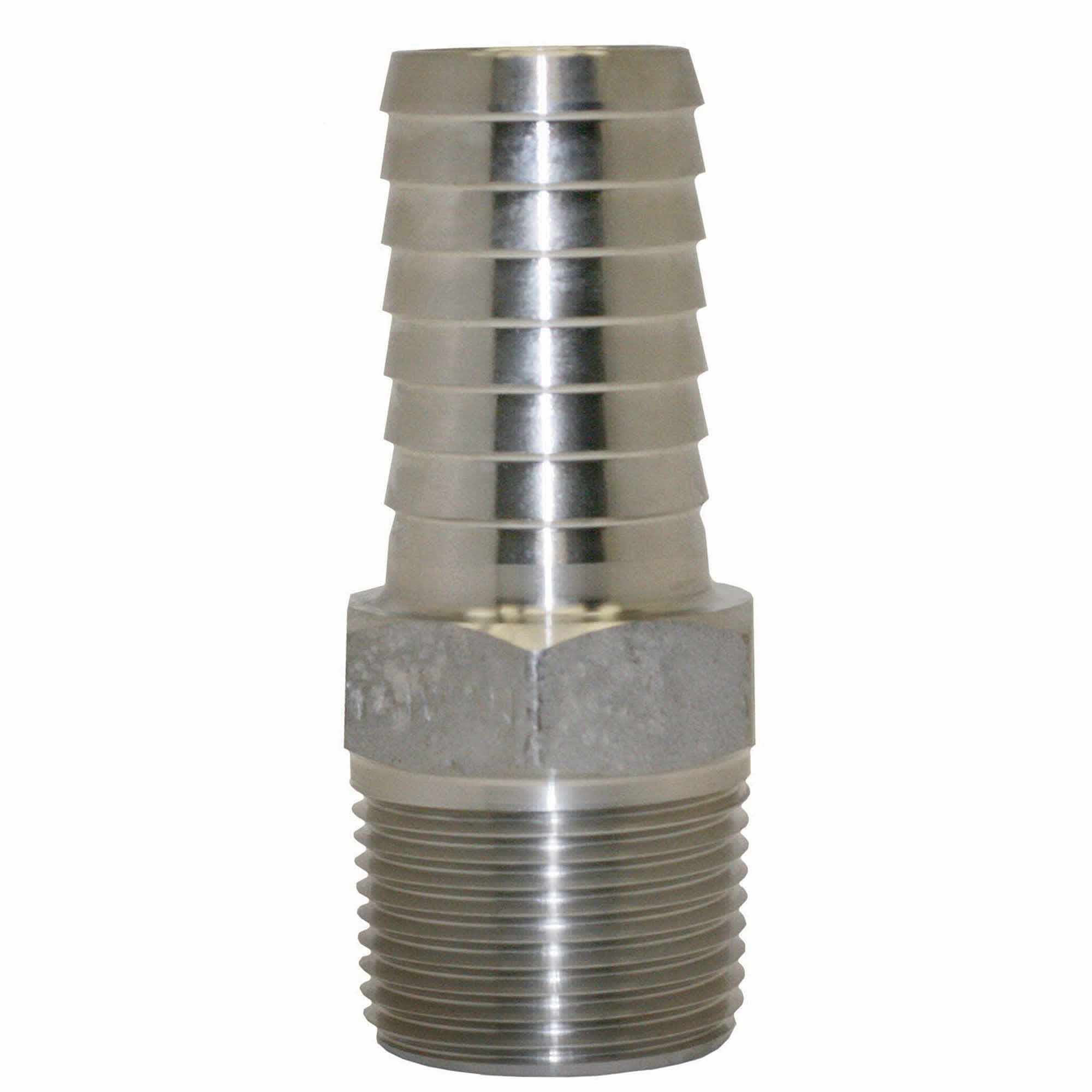 Adapter, 1"Insert x MNPT Stainless Steel with Hex