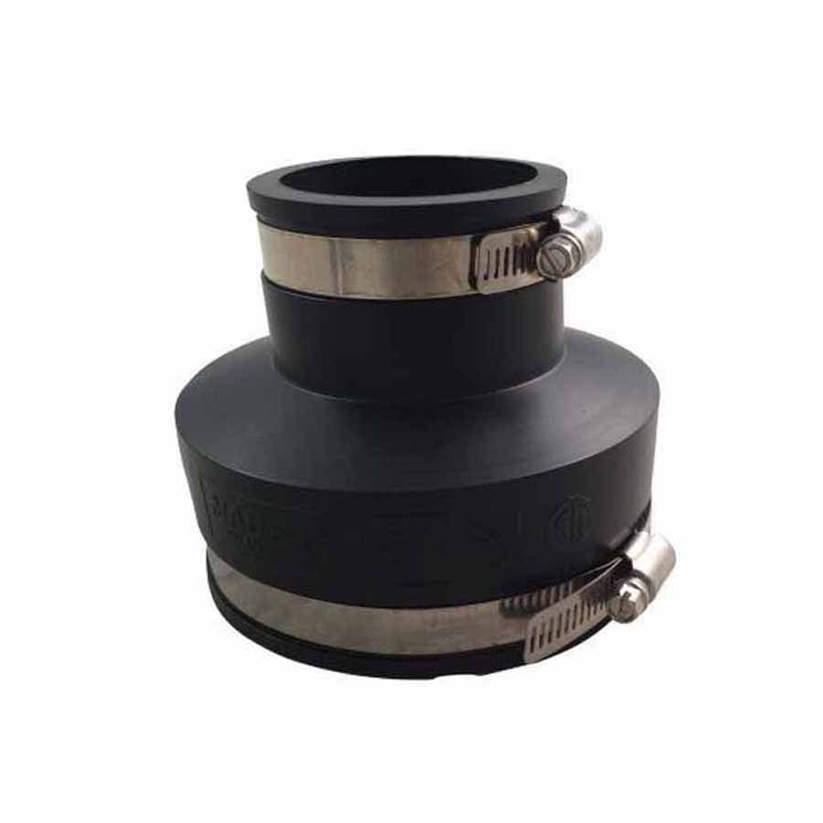 Flexible Coupling, 2" x 1-1/2"PVC Black