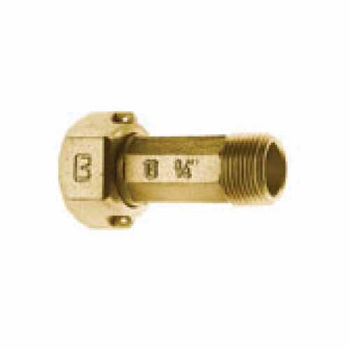 Coupling, 3/4"Meter Swivel Nut x MIP Brass 417NL Series Straight