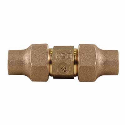 Straight Coupling, 3/4"Flare Brass 74758 Series Octagonal 3-Part
