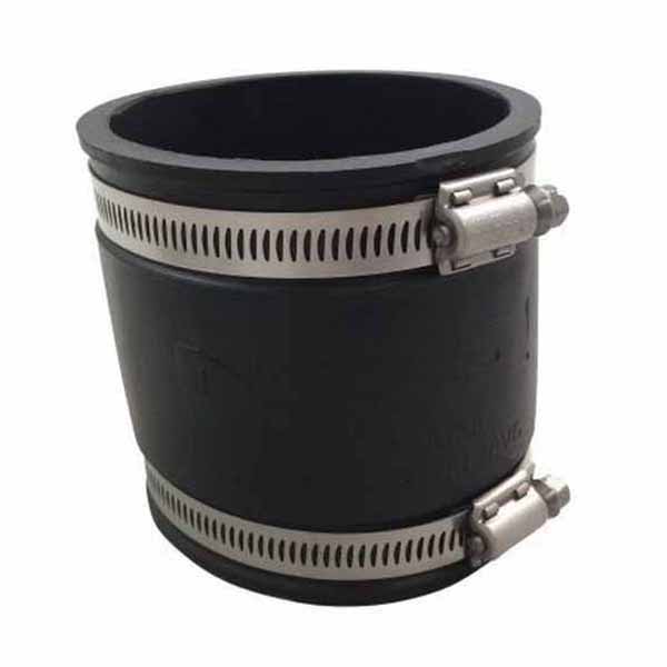 Flexible Coupling, 3"Clay x PVC