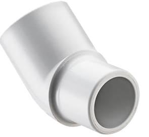 3/4" Spigot x Socket White PVC Schedule 40 45 Degree Standard Street Elbow | 427007