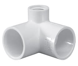 1" x 1" x 1/2" 90 Side Outlet Elbow PVC Sch. 40 Slip x FPT | 414-130