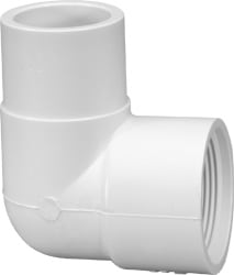 1" 90 Elbow PVC Sch. 40 Spigot x Slip | 411-010
