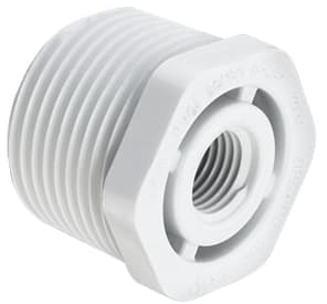 Sch. 40 PVC Reducing Bushing 3" x 2-1/2" MIPT x FIPT Reduction Flush | 439-339