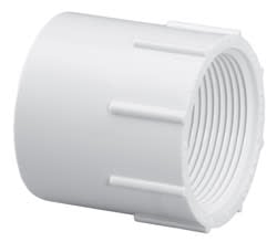 PVC Schedule 40 - Adapter, 1" Slip X Fpt White | 435010