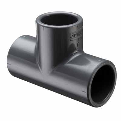 Sch. 40 Gray PVC Tee 1 in. Socket Standard | 401010G