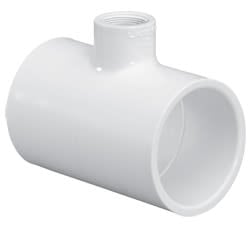 4" x 4" x 1-1/2" Tee PVC Sch. 40 Slip | 401-419