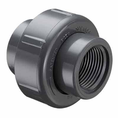 Sch. 80 Gray PVC 2000 Series Union 1" Socket | 8057-010