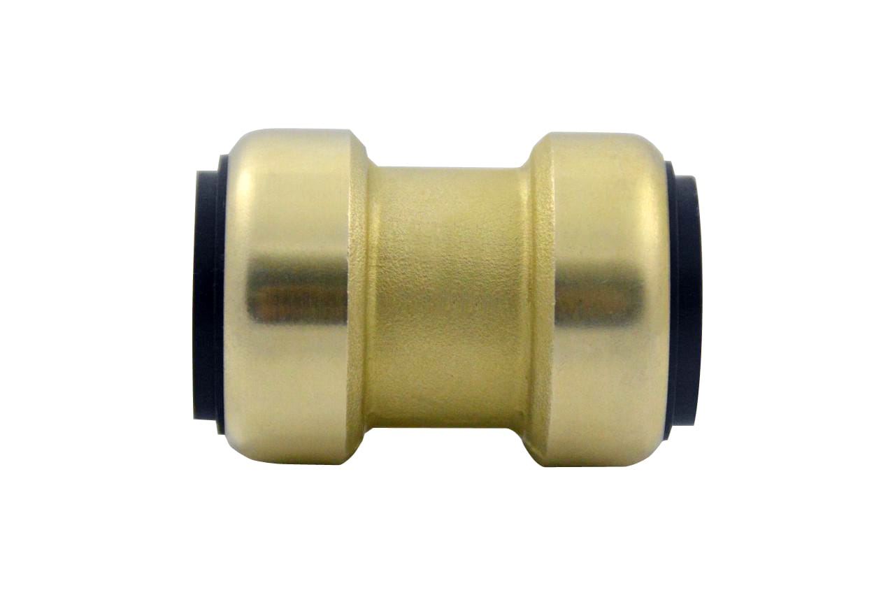 Coupling, 3/4"Solder Cup 200 Series TecTite Push-Fit, Lead Free Brass with Stop