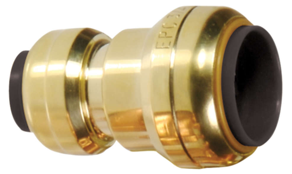 Reducer Coupling, 1" x 3/4"Solder Cup 201R Series TecTite Push-Fit, Lead Free Brass