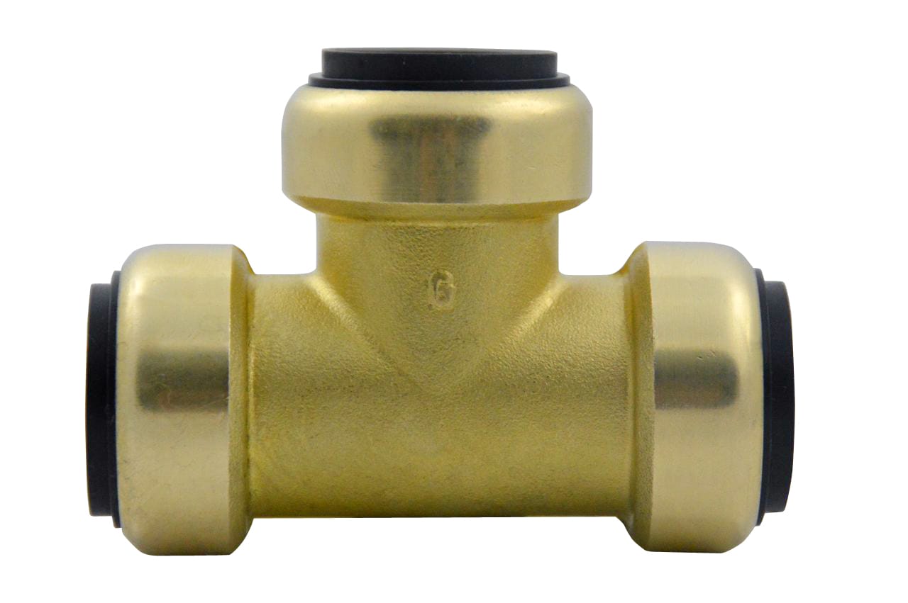 Tee, 1" Solder Cup 211 Series TecTite Push-Fit, Lead Free Brass