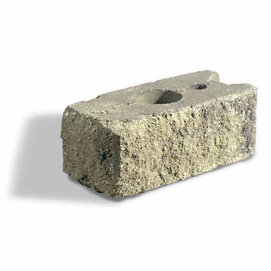 Corner Block, 6" x 7" x 15-1/2" Gray AB Old Country Courtyard