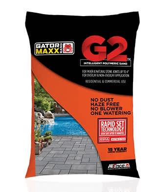 Alliance Designer Polymeric Sand Bag, Gator Maxx G2 Series, Slate Grey, 50 lbs / bag