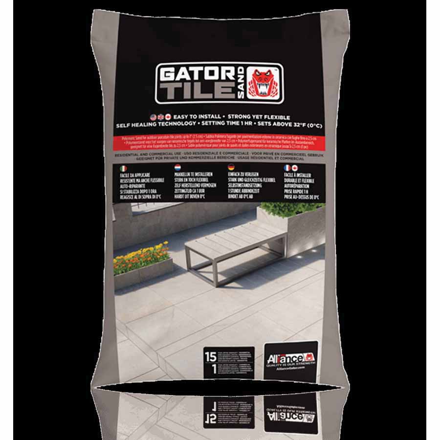 Alliance Designer Tile Sand, Sand Series Ivory Gator, 35 lb Bag | ALLGATORTILE003I