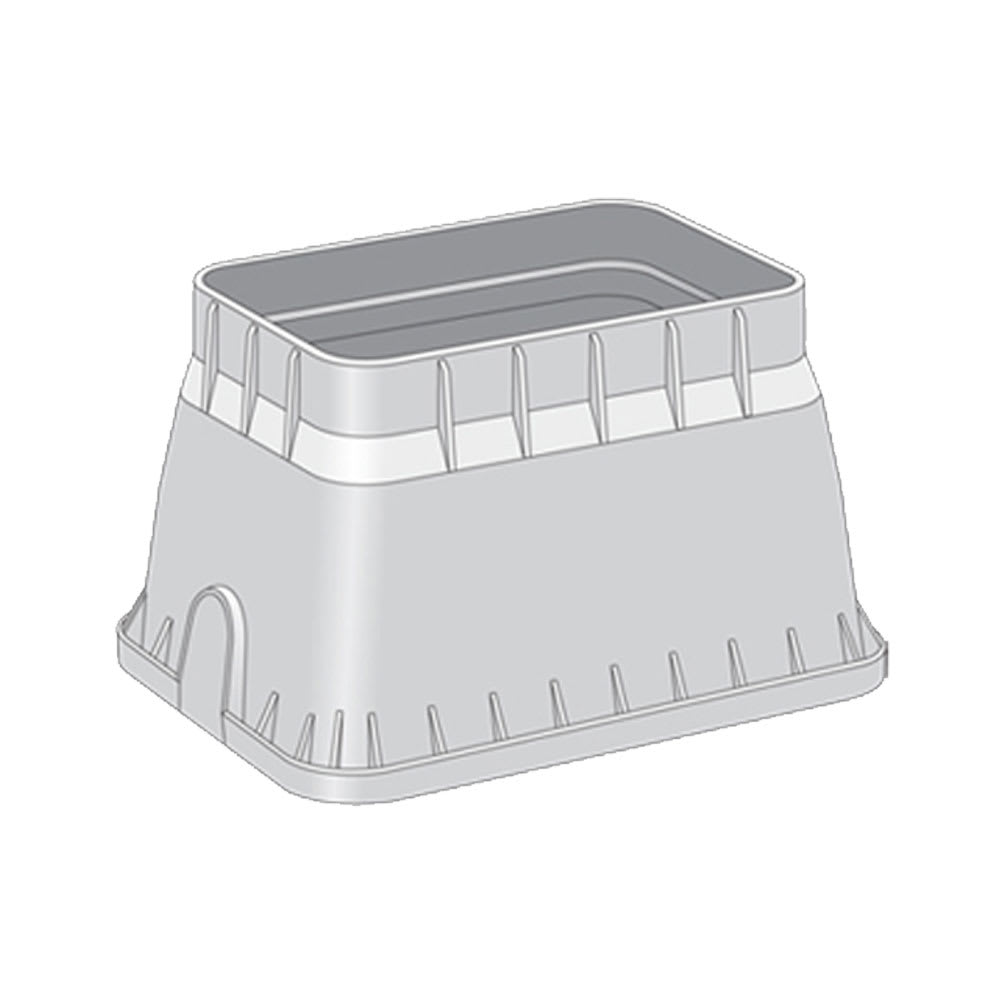 Valve Box Only, 12" Rectangular Black Box Standard