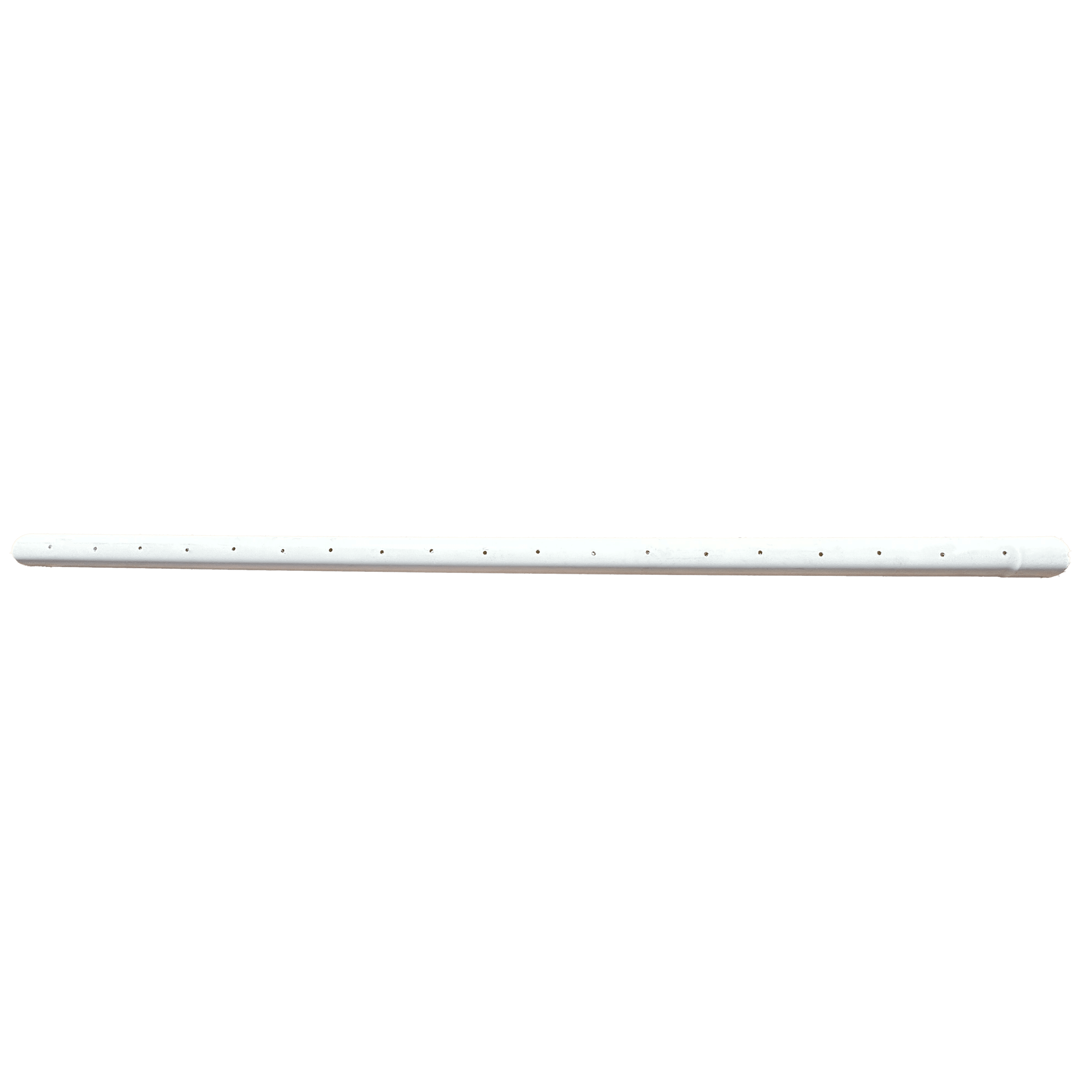 Gravity Sewer Pipe, 4" x 10' Bell End White PVC Perforated