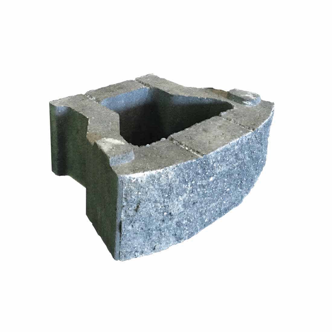 Borgert Products Retaining Wall, 16" x 12" x 6" Curved Split Face PanoMur | 8PW18