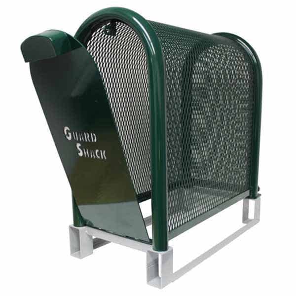 Protection Enclosure, 10" x 22" x 24" Forest Green Steel Backflow Hinged
