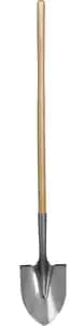 Point Shovel, 0.06" Steel Blade Wood Handle Round Light-Duty