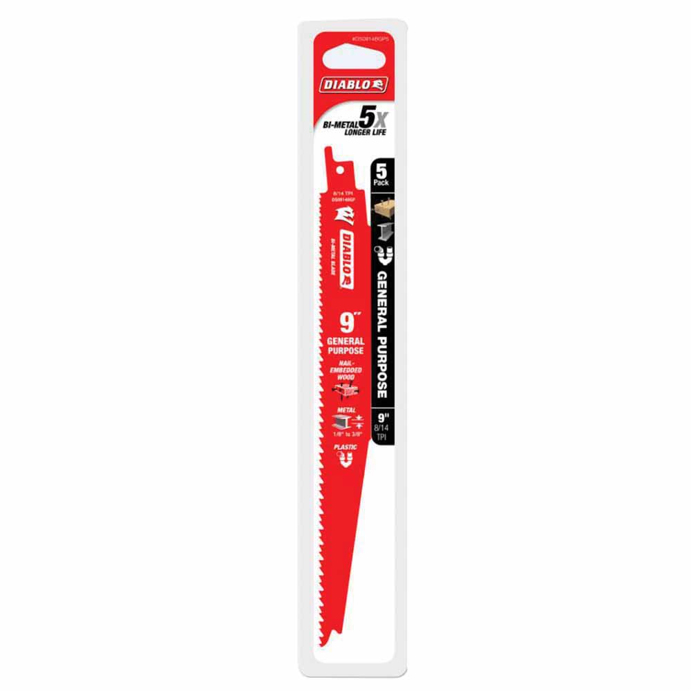 Saw Blade, Reciprocating Variable Tooth For Cutting Nail‑Embedded Wood Metal and Plastic