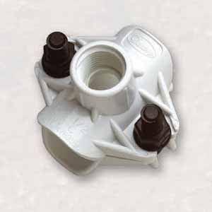 Dawn Industries Saddle Tee 1 in. x 1/2 in. Saddle x FIPT for Poly Tubing| 100C