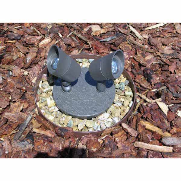 Directional Light, 3 W Bi-Pin GU5.3 MR-16 LED Acid Rust Cast Aluminum/Cast Brass