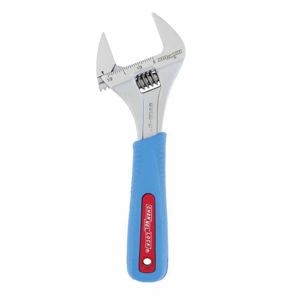 Wrench, 8" Steel Extra Wide Adjustable