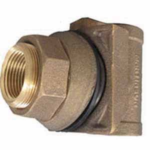 Slide Adapter, 1-1/4" Red Lead-Free Brass Pitless