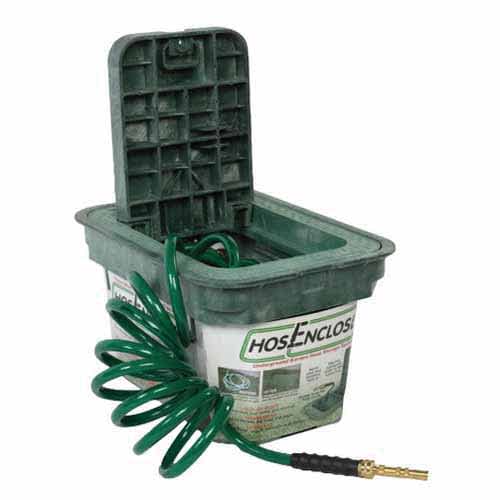 Hose Enclosure Box, 10" x 17" Rectangular Green 1017