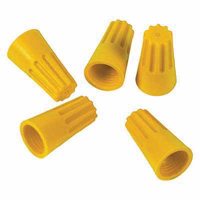 Wire Nut, 18-12 AWG Yellow 10/Unit 100/Box Size 72B