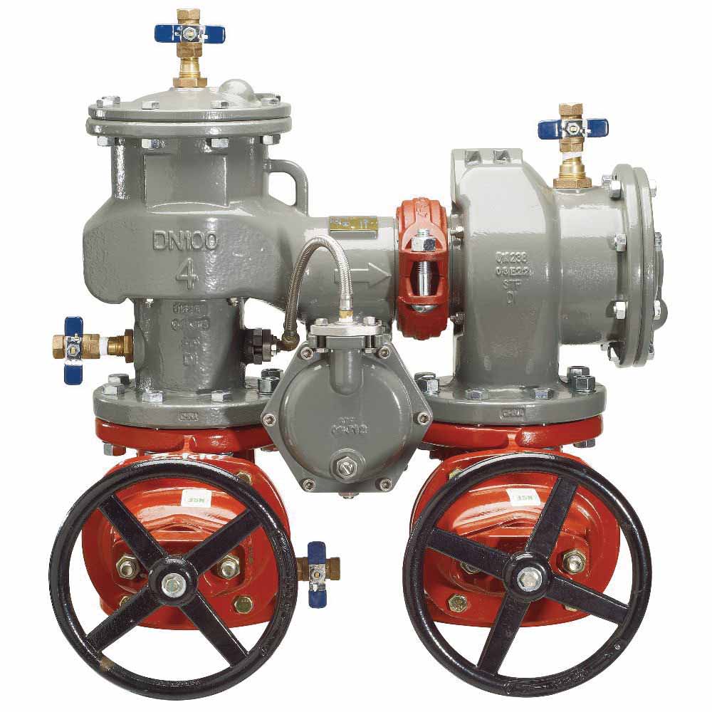Pressure Zone Assembly, 3" Lead-Free Ductile Iron 20 - 175 psi LF880V-NRS RP Series Large Diameter N-Pattern Reduced