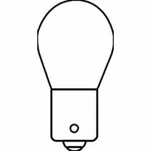 Miniature Lamp, 15.6 W Ba15s Single Contact Bayonet S8 99