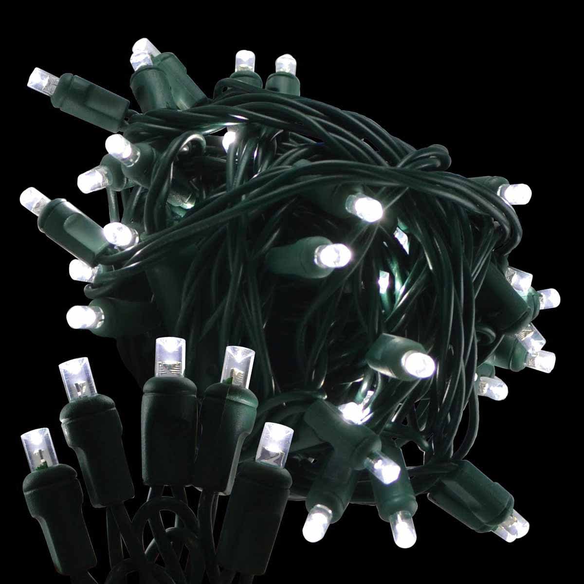LED Balled Light Set, 26' Pure White Commercial Grade