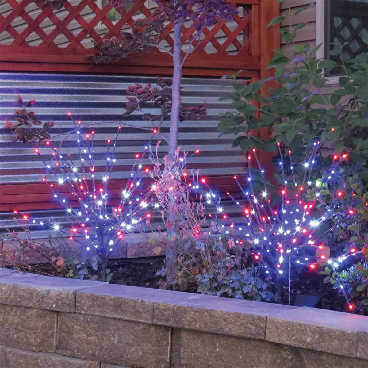 LED Light Burst, 36" Red Pure White Blue Patriotic Low Voltage