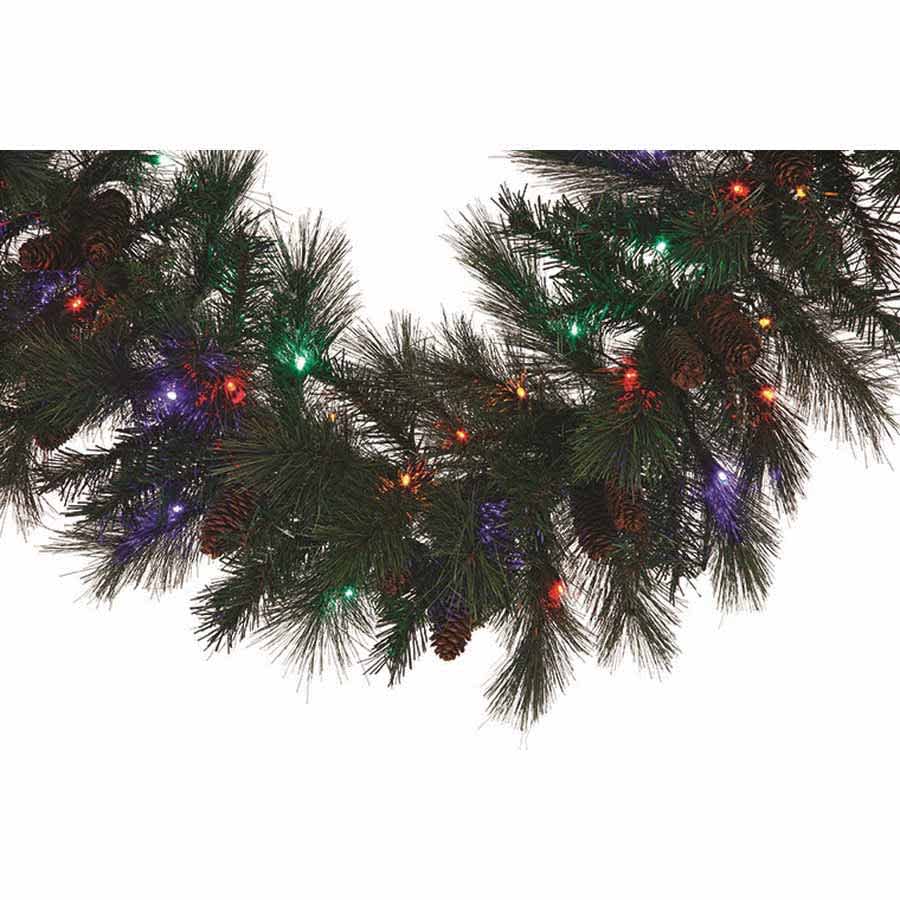 Garland, 5 mm LED 9" x 14" Mixed Noble Series Multi-Colored