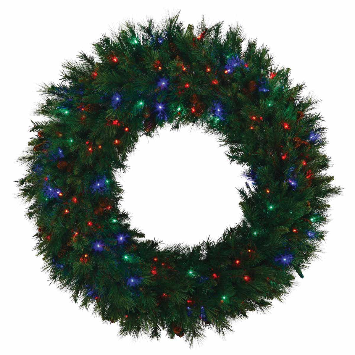 Wreath, 5 mm LED 30" Mixed Noble Series Multi-Colored