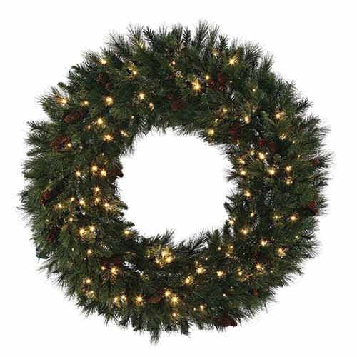 Wreath, Warm White 5 mm LED 30" Mixed Noble Series | MWR-30-WW-LED