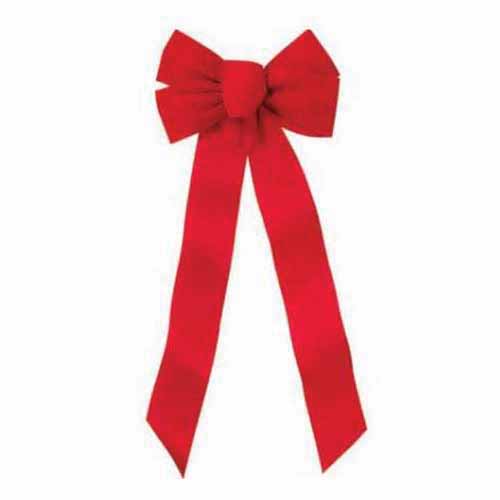 Bow, 24" Velvet 5-Loop