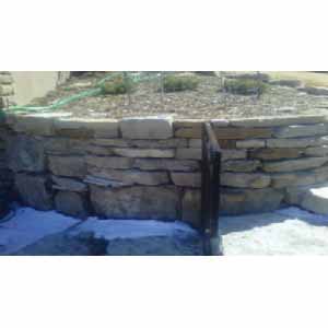 Wall Block, 6 - 10" Buff Handstacked Landspace
