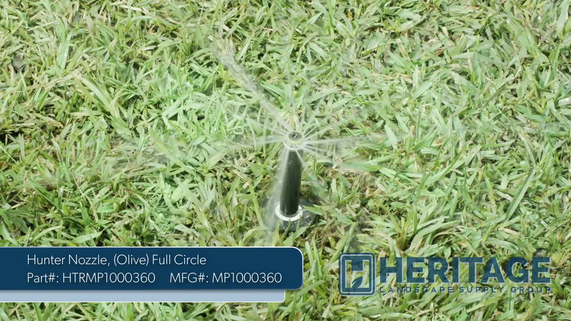 Hunter Nozzle, 8 - 15' 360° Full Circle 0.69 - 1.01 Gpm Olive | MP1000360