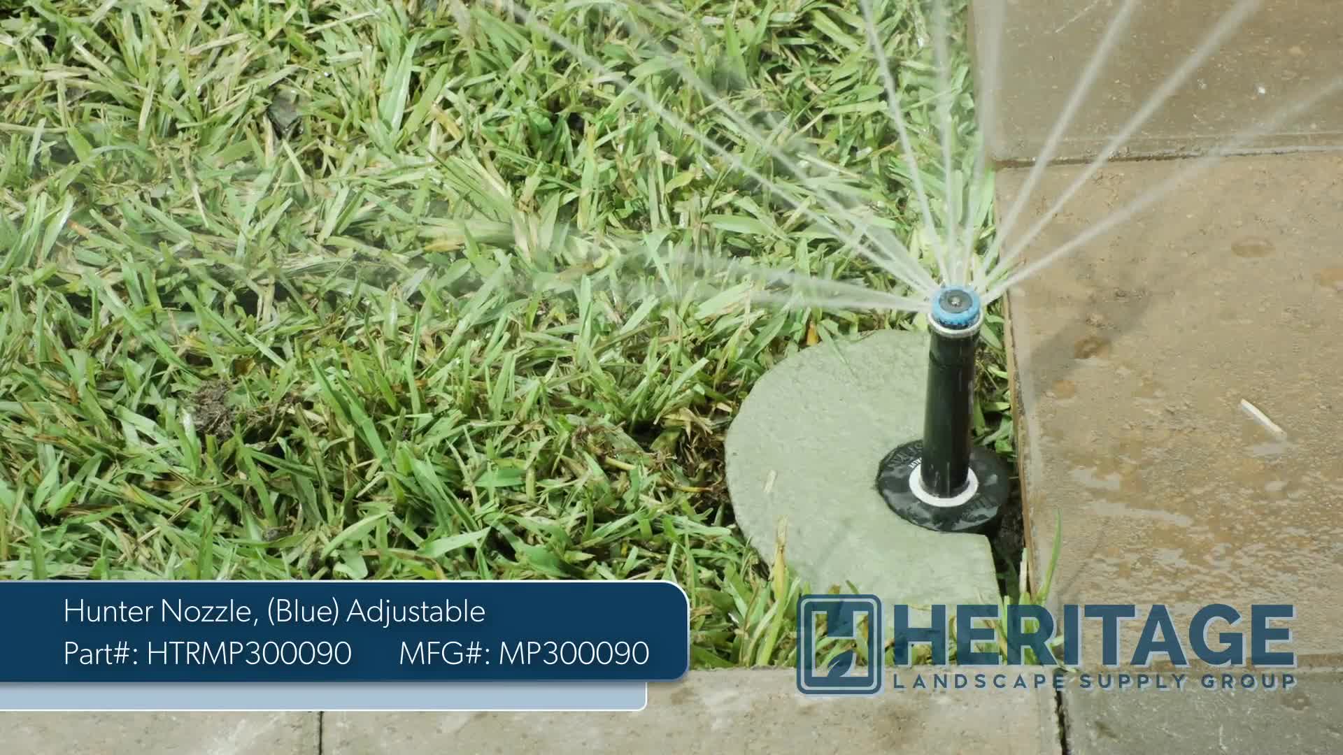 Hunter Nozzle, 22 - 30' 90 - 210° Adjustable Fnpt 0.71 - 2.49 Gpm Blue | MP300090