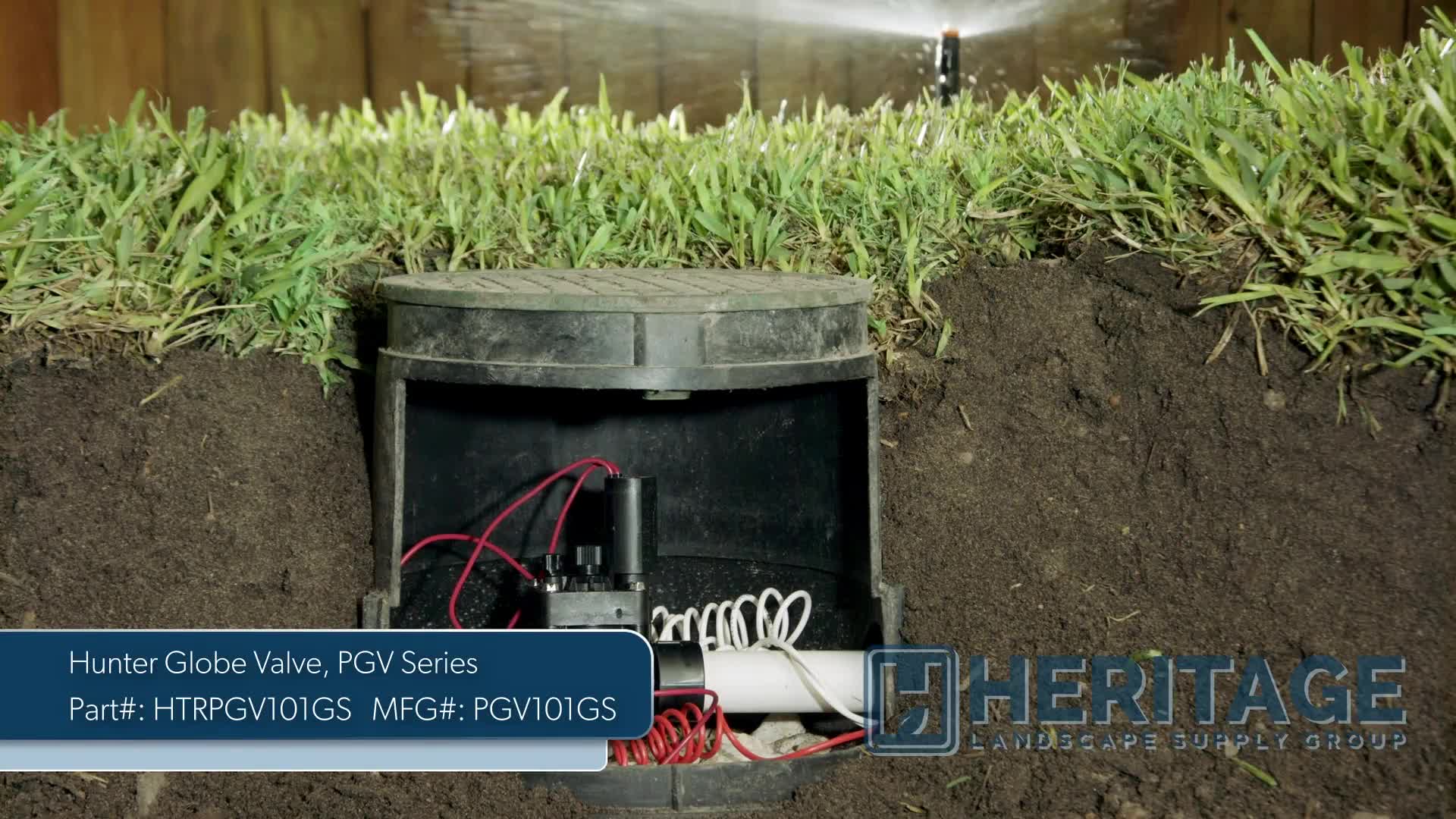 Hunter PGV In-Line Valve with Flow Control 1" Slip