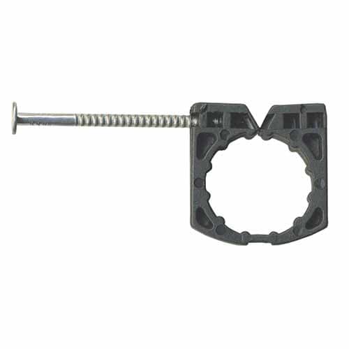 Full Clamp, 3/4" CTS Black Plastic F234 Series Single Nail with Preloaded Nail