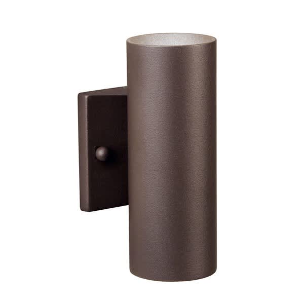 Up and Down Accent Deck Light, 1 W Wedge T5 LED Textured Architectural Bronze Aluminum