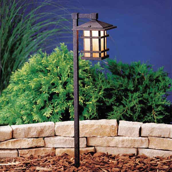 Path Light, 2.3 W Wedge T5 LED Aged Bronze Aluminum 35" Wire
