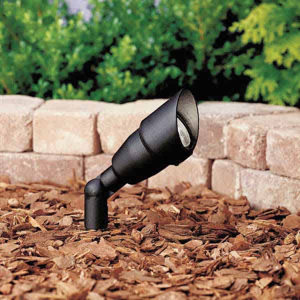 Accent Light, 5 W Bi-Pin MR-16 Incandescent Textured Black Aluminum 31" Wire