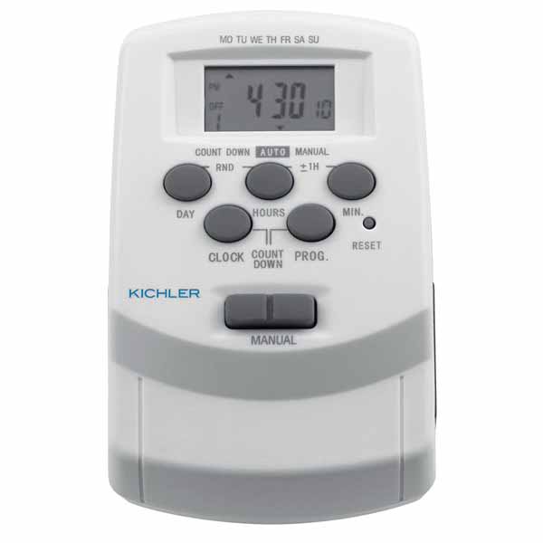 Transformer Timer, 2.75" x 2" x 4.5" White Plastic For All Plus and Professional Series 120 V Transformers, 12 V Landscape Light Digital