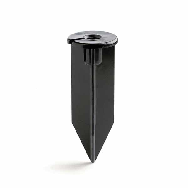 Support Stake, 8" Black ABS For 12 V Landscape Lights In-Ground Non-Corrosive